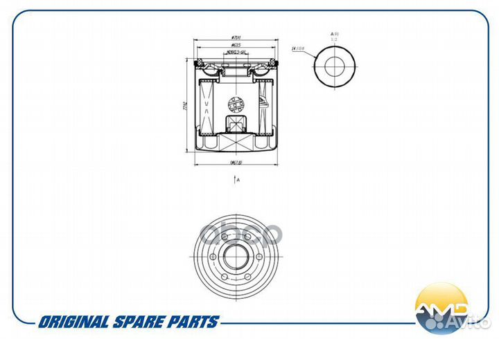 Фильтр масляный amdfl132 AMD