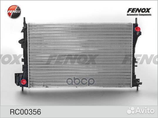 RC00356 Радиатор opel vectra C 1.6-1.8 02- RC00