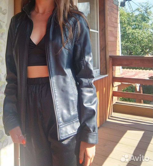 Куртка кожаная женская