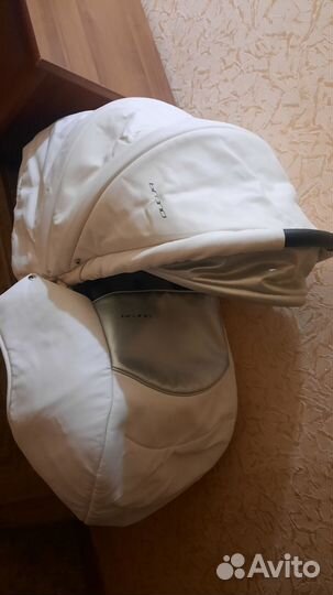 Коляска riko эко-кожа 2 в 1 +2 прогул.блока