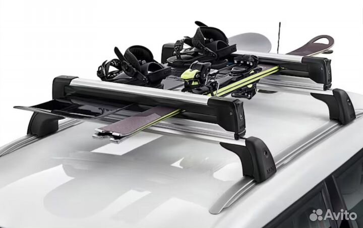 Фиксатор для лыж и сноубордов + багажник на крышу