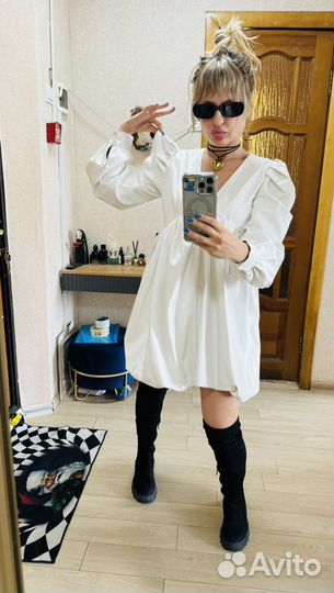 Платье из экокожи от TopTop studio