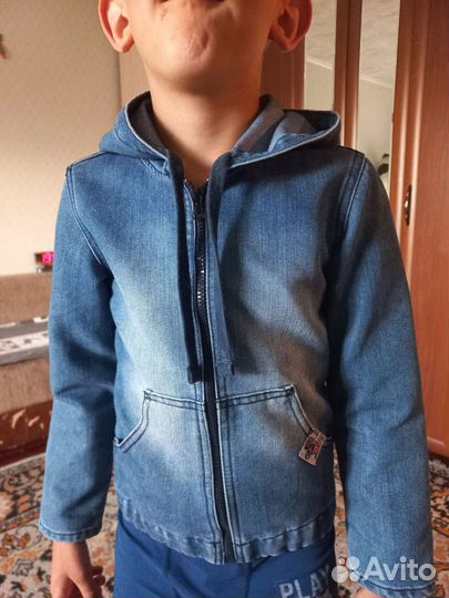 Джинсовая куртка для мальчика 122 128