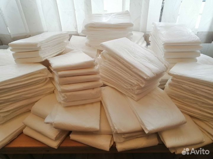 Пеленки одноразовые 60х40, 60х60, 60х90