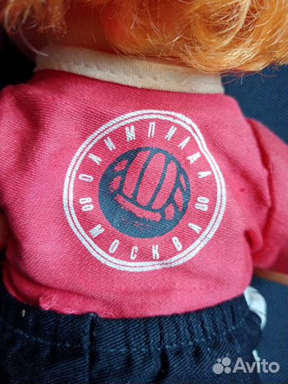 Игрушка пупс мальчик в футболке СССР Олимпиада 80