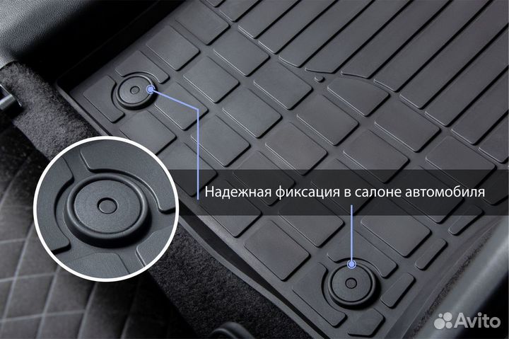 Коврики салона Nissan Terrano III 4WD 14-17