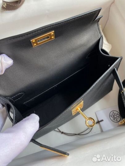 Сумка hermes kelly mini кожа hass