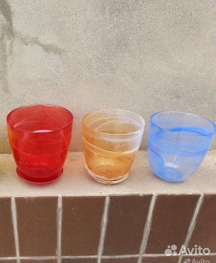 Стеклянные кашпо для орхидей