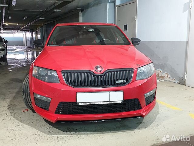 Накладка переднего бампера Skoda Octavia A7 RS R-s