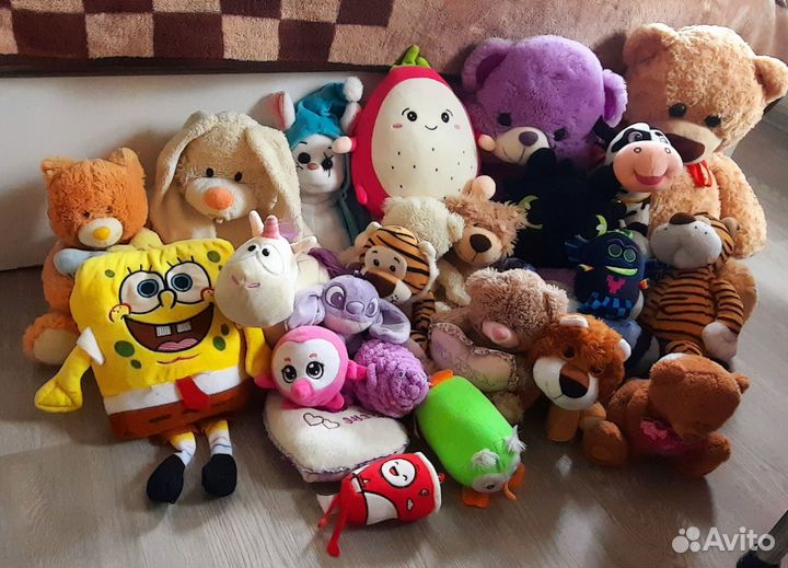 Игрушки мягкие пакетом или по отдельности