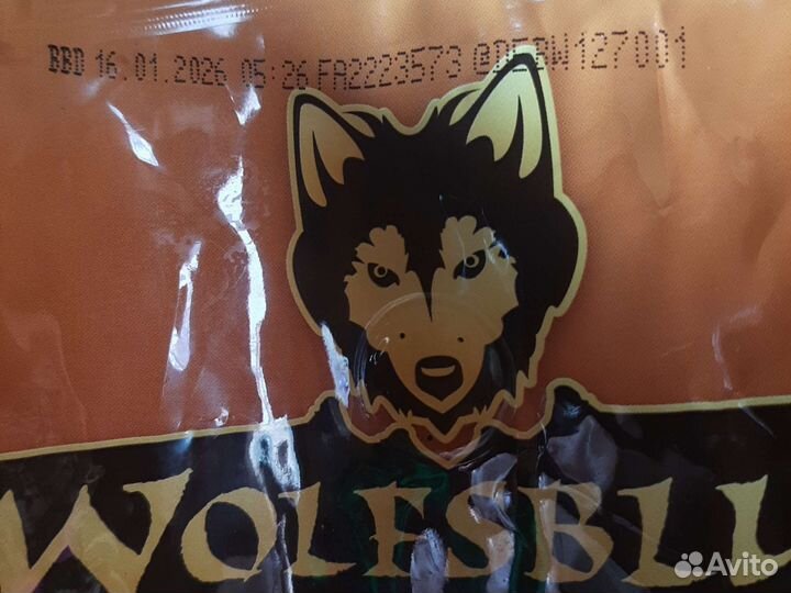 Сухой корм для собак 12.5кг Wolfsblut vide plain