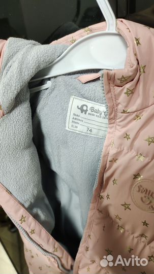 Комбинезон зимний на девочку 74