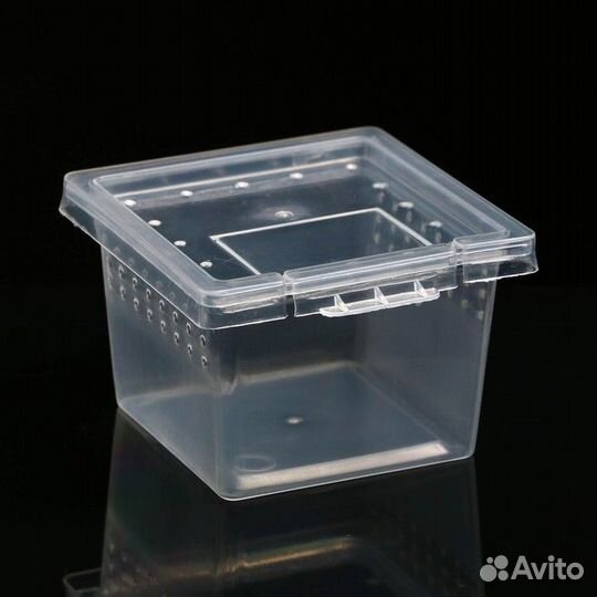 Переноска - отсадник для рептилий, 6,8 х 6,8 х 4,5