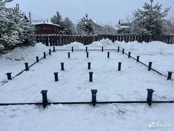 Винтовые сваи под ключ монтаж 76, 89, 108, 133