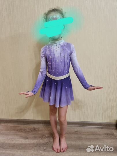 Платье для выступления,фигурное катание,122-128