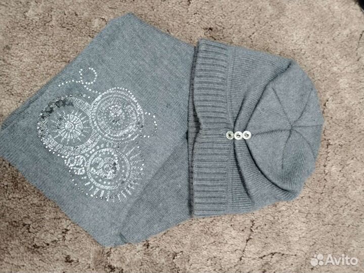 Набор шапка и шарф женский