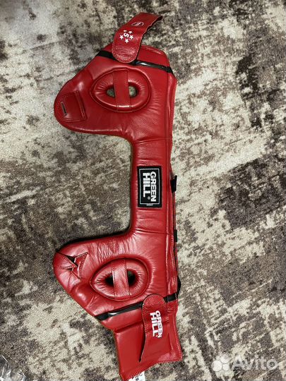 Боксерский шлем five star одобренный IBA красный