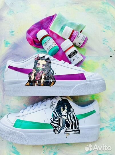 Ручная роспись обуви одежды кастом, реставрация