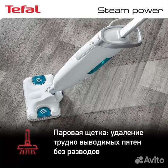 Новая паровая швабра tefal steam power vp6557rn