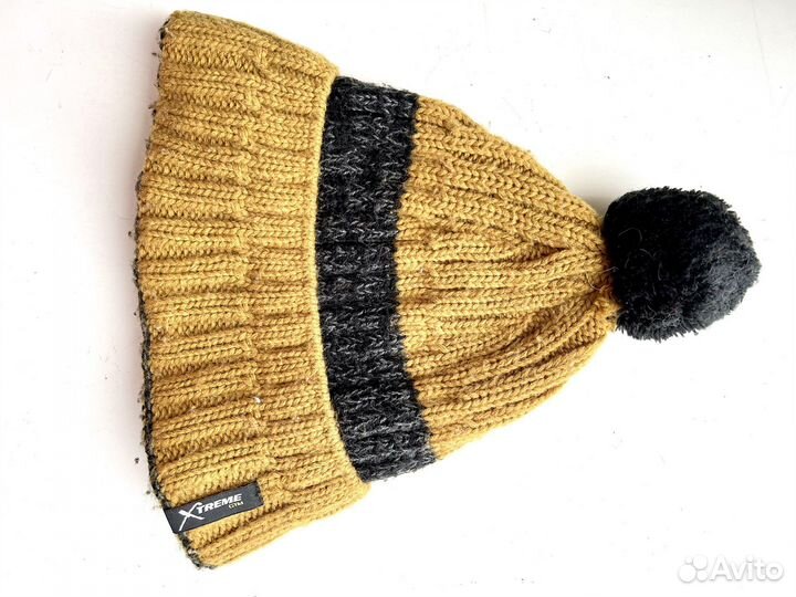 Вязаная шапка мужская