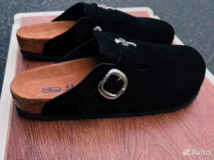 Сабо Birkenstock x Chrome Hearts