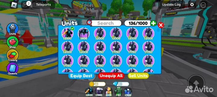 Юниты toilet tower defense