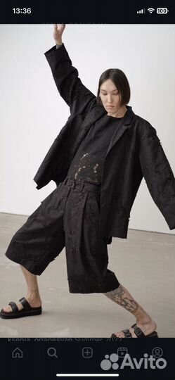 Шорты из хлопка с рваным эффектом