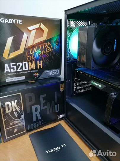 Игровой пк Ryzen 5 5500 + GTX 1660s