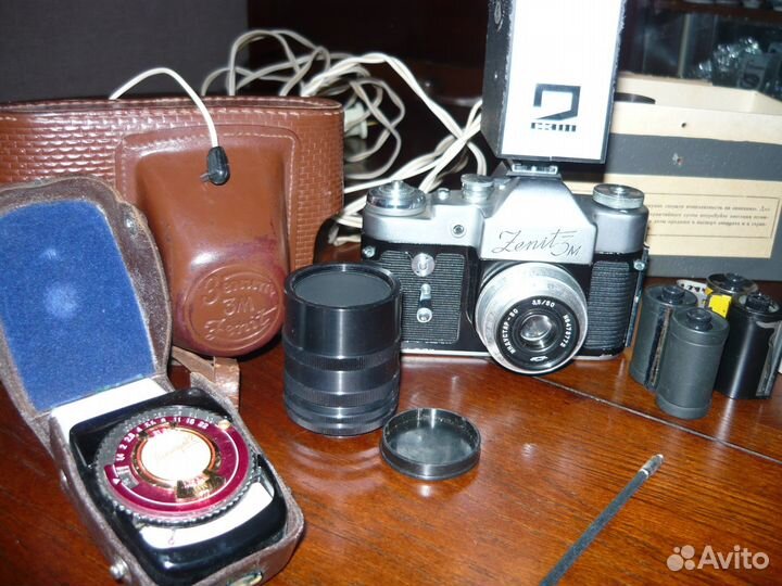 Фотоаппарат Зенит-3М 1965г., с принадлежностями