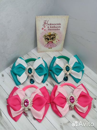 Резинки, заколки ручной работы