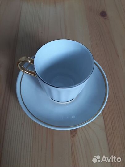 Чашка с блюдцем фарфор