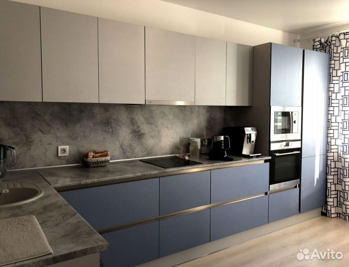 Угловая кухня мдф фасады