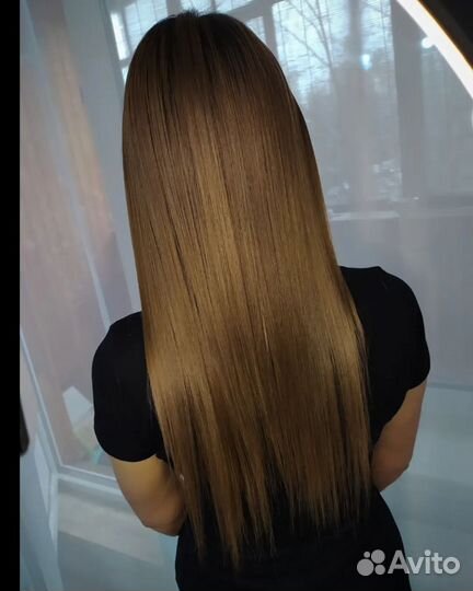 Наращивание волос кератин/ботокс