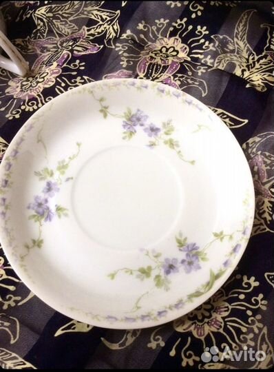 Чашка с блюдцем + блюдо