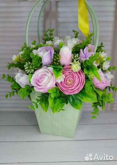 Букет из мыла ручной работы