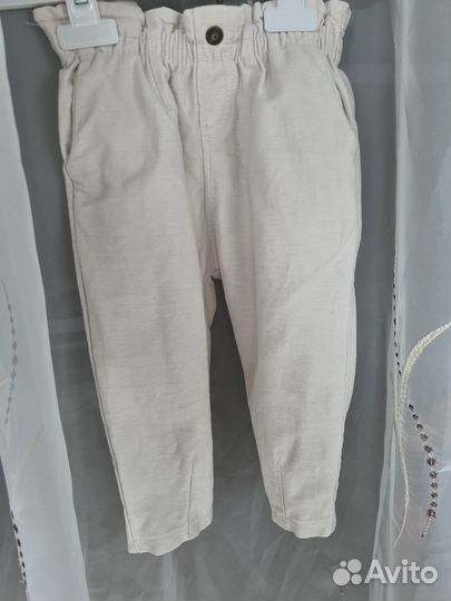 Джинсы zara для девочки 86 92
