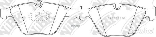 Колодки тормозные дисковые перед PN0222 NiBK