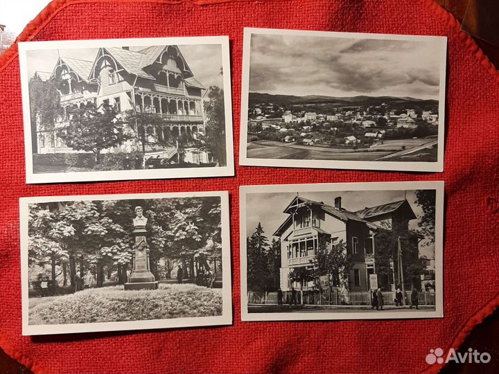 Почтовые карточки 1950е г./4шт. Город Трускавец