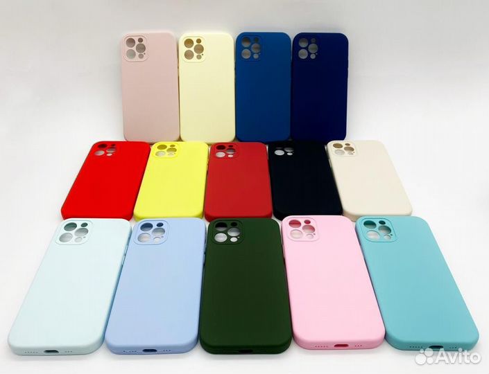 Чехол Silicone Case iPhone 12 все модели