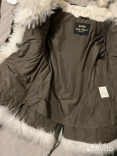 Парка с натуральным мехом