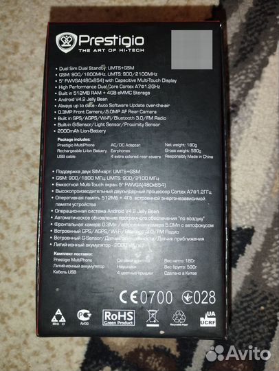 Prestigio MultiPhone 5500 DUO, 4 ГБ