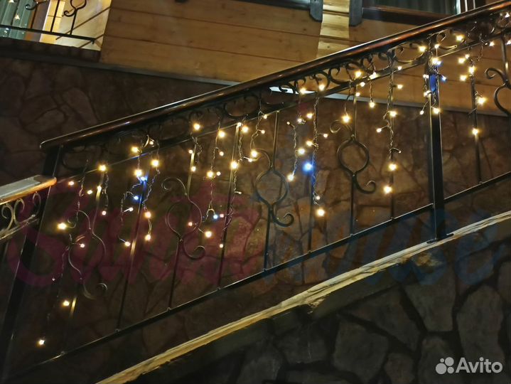 Бахрома уличная белая