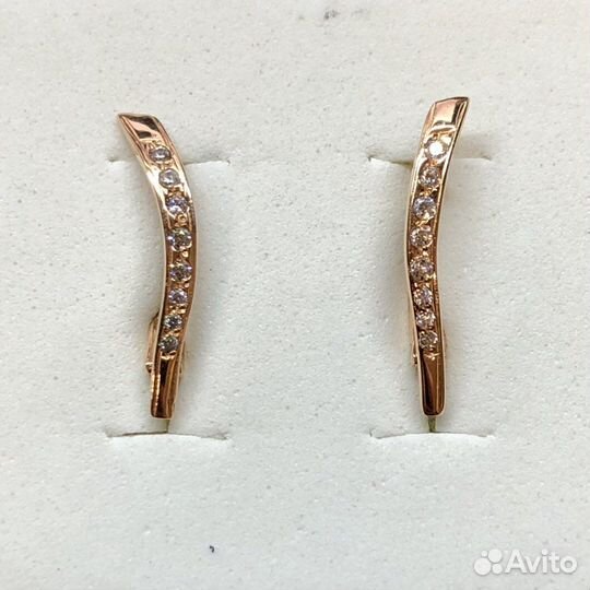 Золотые серьги 585 пробы