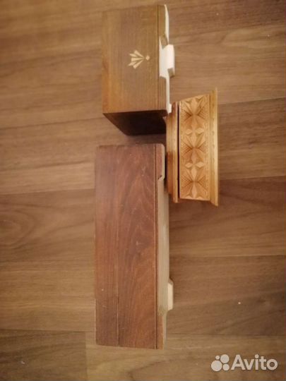 Шкатулки, дерево, цена за всё