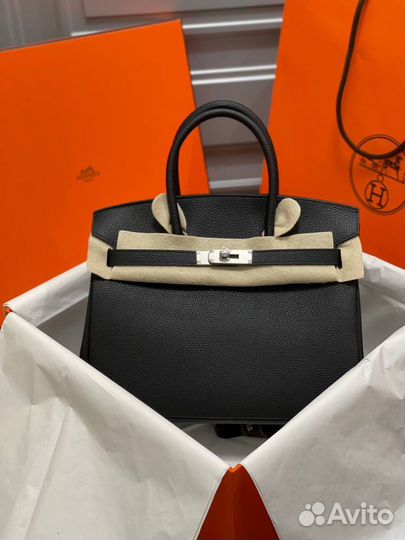 Сумка женская hermes birkin 30 см черная