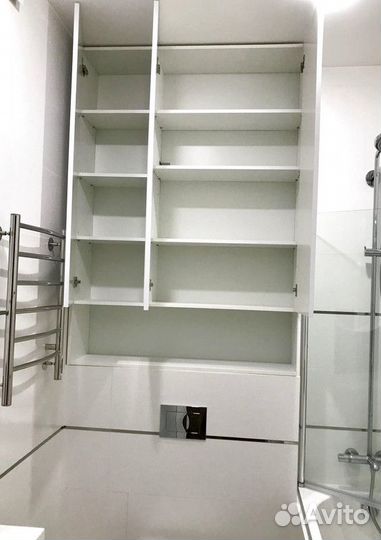 Шкаф в ванную на заказ с монтажом