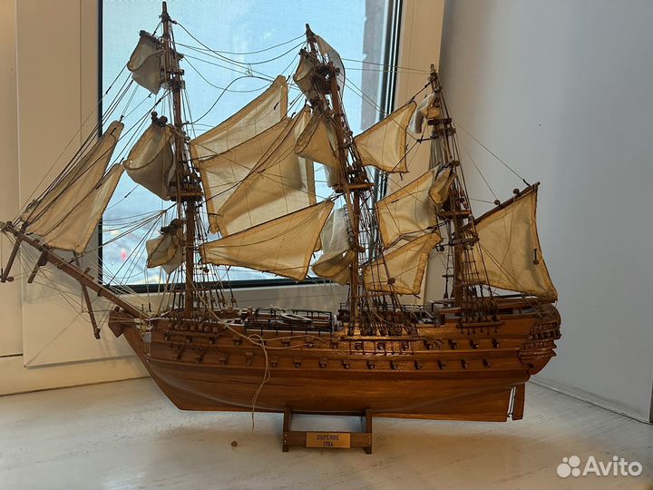 Макет корабля superbe 1784