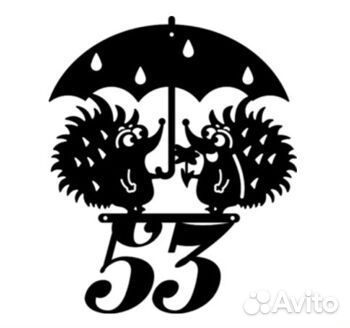 Стильная табличка с адресом на дом