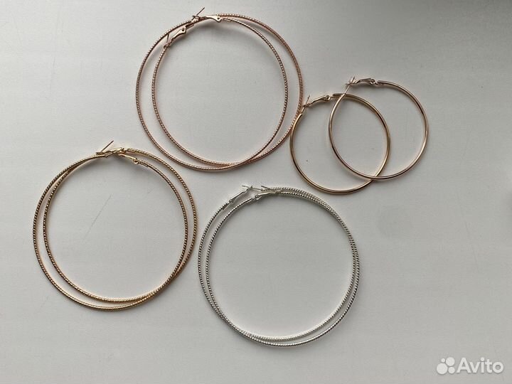 Сережки кольца