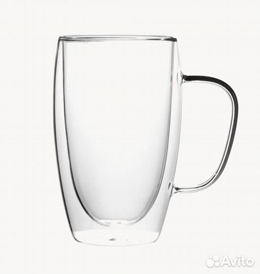 Кружки с двойным стеклом новые 2 шт набор